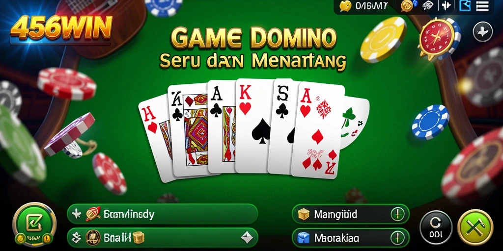 Tampilan screenshot utama 456WIN dengan gameplay Domino yang seru.