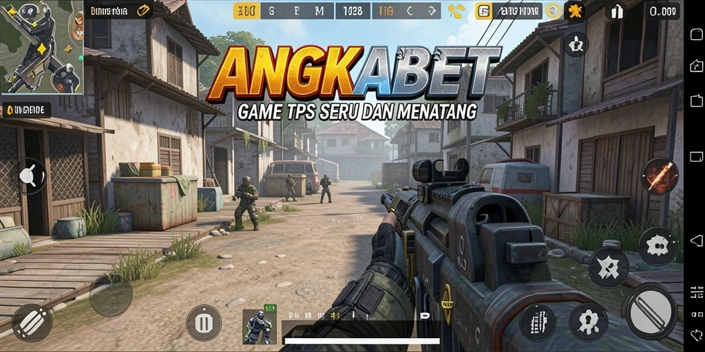 Tangkapan layar gameplay ANGKABET yang mendebarkan dalam pertempuran TPS.