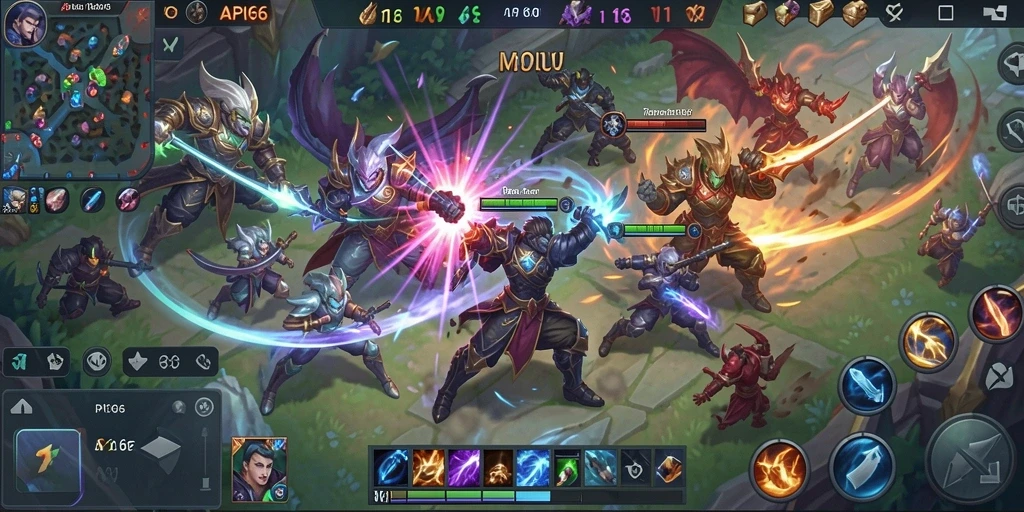 Gameplay seru dan kompetitif di API66 untuk penggemar MOBA.
