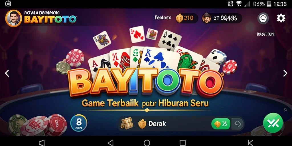 Tangkapan layar utama menampilkan gameplay seru Domino di BAYITOTO.