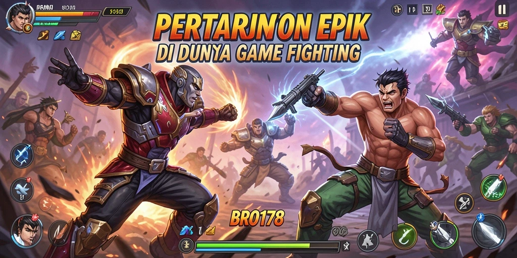 Screenshot utama BRO178 menampilkan aksi pertarungan yang mendebarkan.