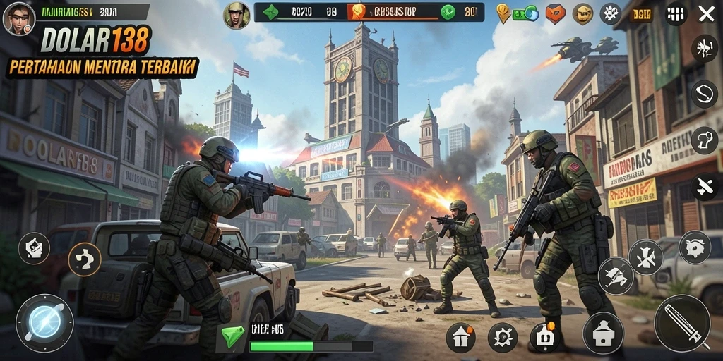 Screenshot DOLAR138 menampilkan aksi mendebarkan dari gameplay Tower Defense.