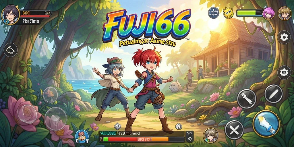 Tampilan menakjubkan dari gameplay <strong>FUJI66</strong> yang penuh dengan aksi anime.