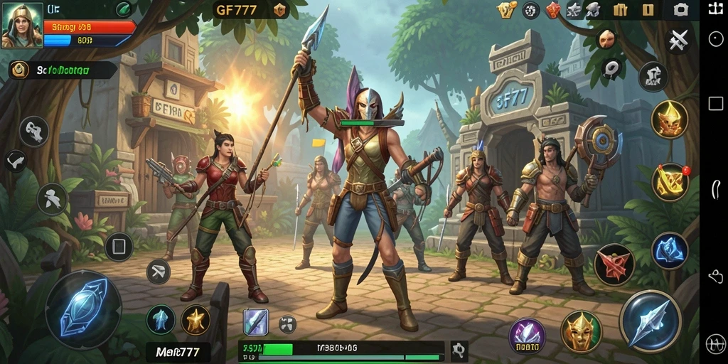 Tampilan gameplay menarik dari GF777 yang menampilkan elemen strategi.