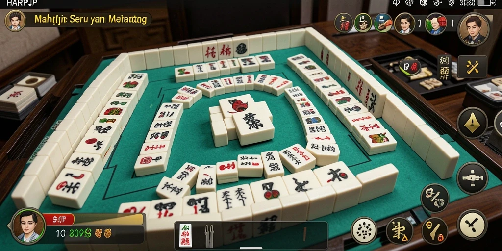 Screenshot gameplay yang menunjukkan keseruan bermain Mahjong.