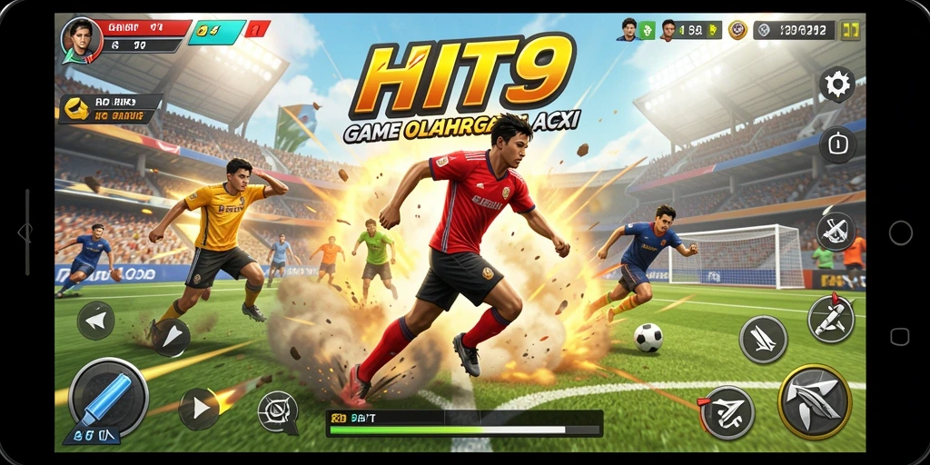 Tampilan gameplay seru dan mendebarkan di HIT9.