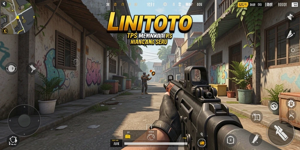 Tampilan gameplay menegangkan dengan aksi pertempuran dinamis di LINITOTO.