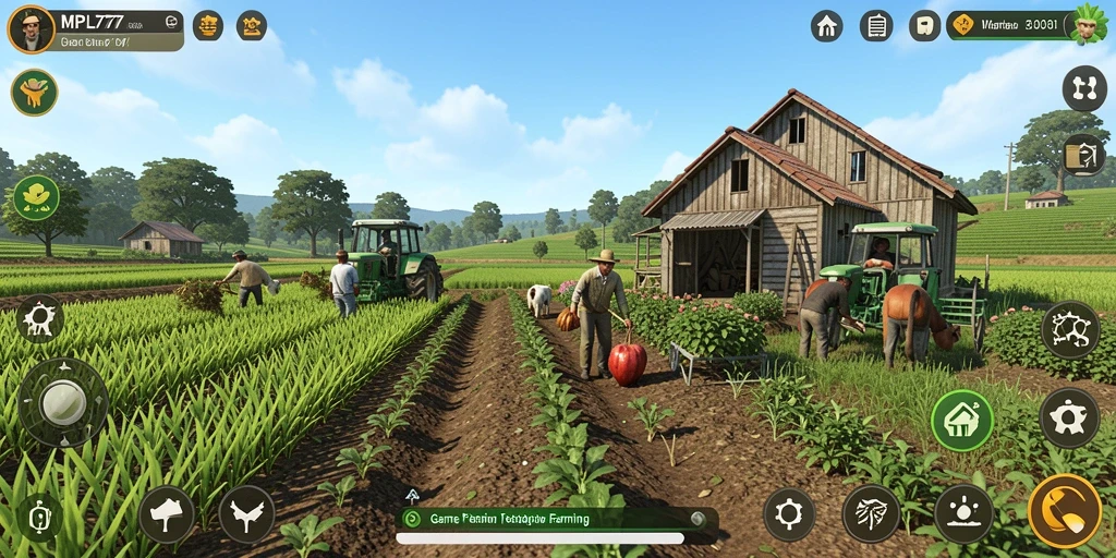 Gameplay MPL777 yang menarik dengan berbagai aktivitas pertanian.