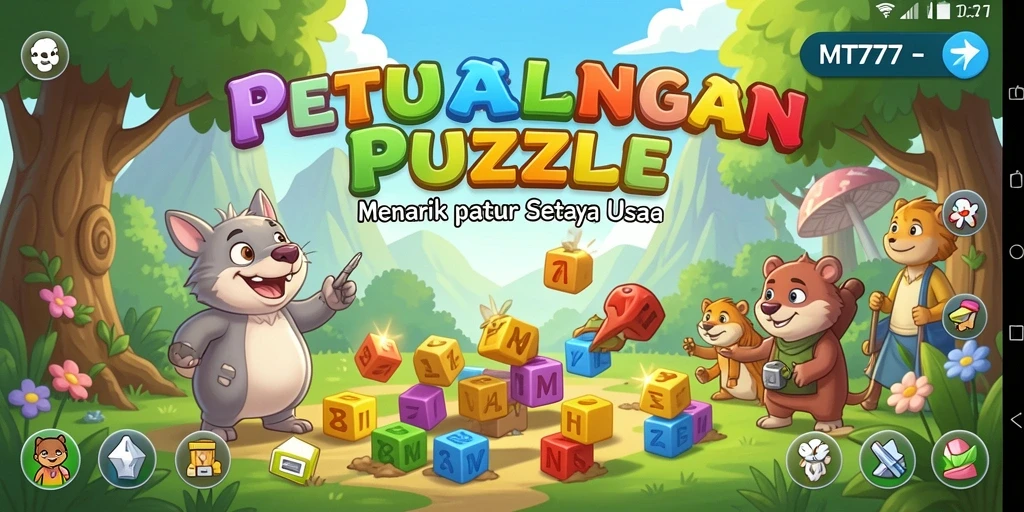 Tangkapan layar gameplay MT777 menampilkan suasana penuh tantangan dan keseruan puzzle.