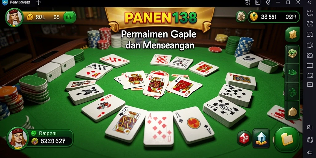 Tampilan seru dan gameplay menarik dalam PANEN138 Gaple.