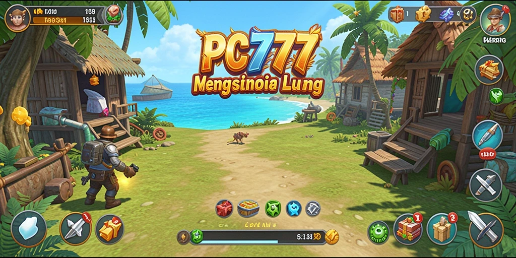 Screenshot utama PC777 menampilkan gameplay santai yang menarik.