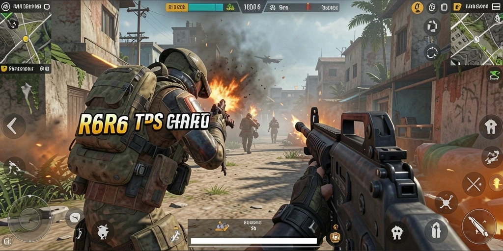 Tampilan gameplay menarik dari R6R6 dalam aksi TPS.