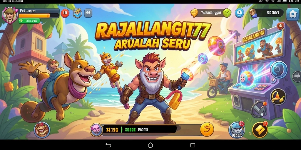 Tampilan menarik dari gameplay RAJALANGIT77 yang dinamis.