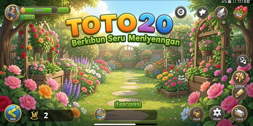 TOTO20 menampilkan gameplay berkebun yang seru dan interaktif.