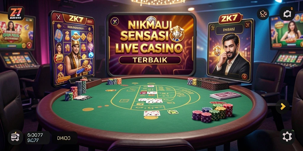 Tampilan gameplay ZK7 yang menarik di Live Casino.
